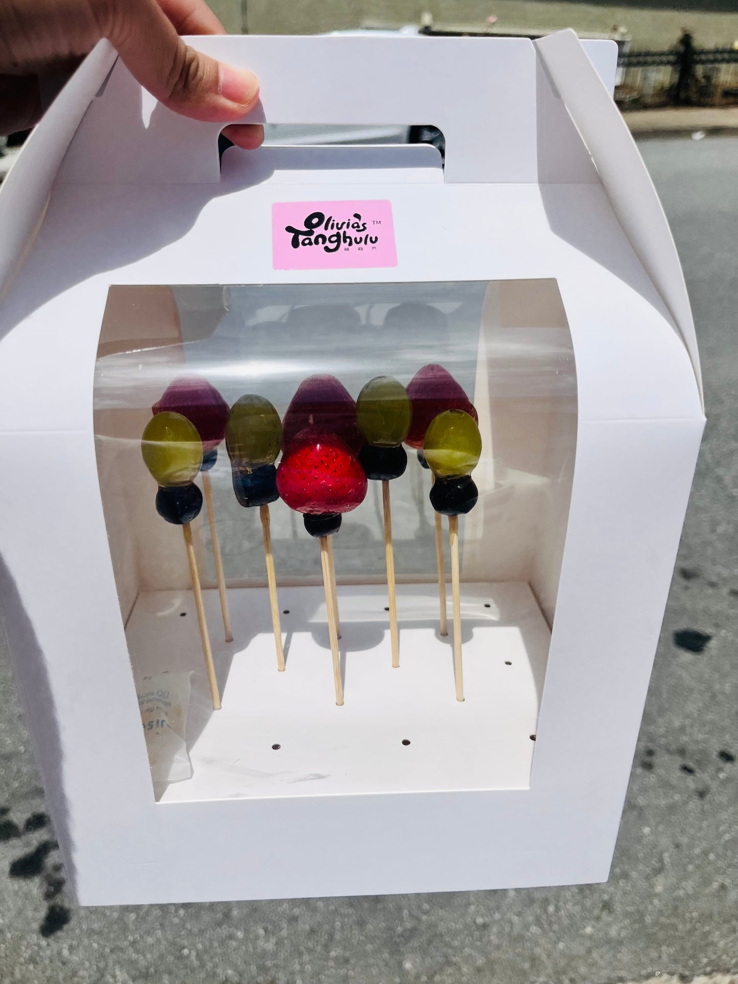 Tanghulu Gift Box - 8 Bite-Sized Candied Fruit Skewers