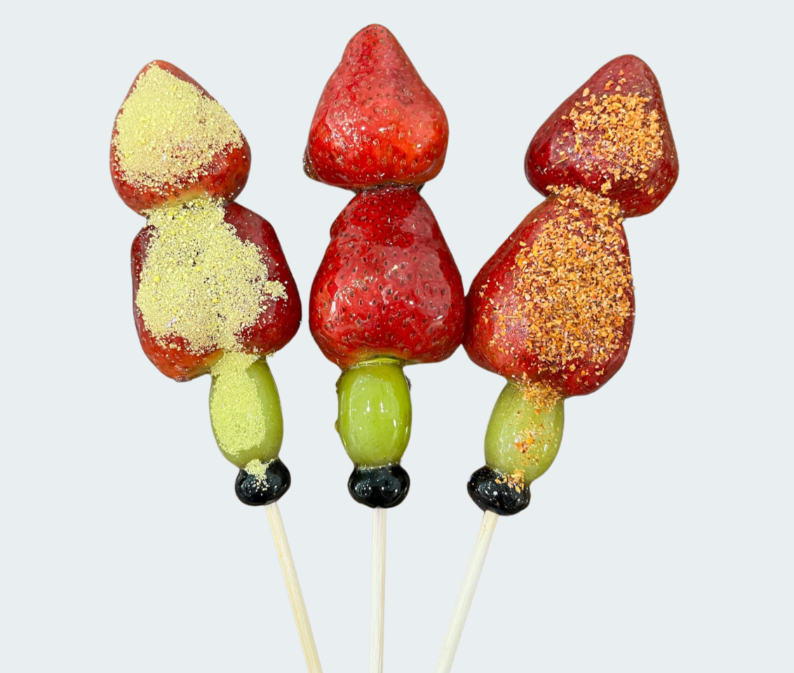 Tanghulu Trio: Signature, Sour & Spicy Flavors | Shop Now