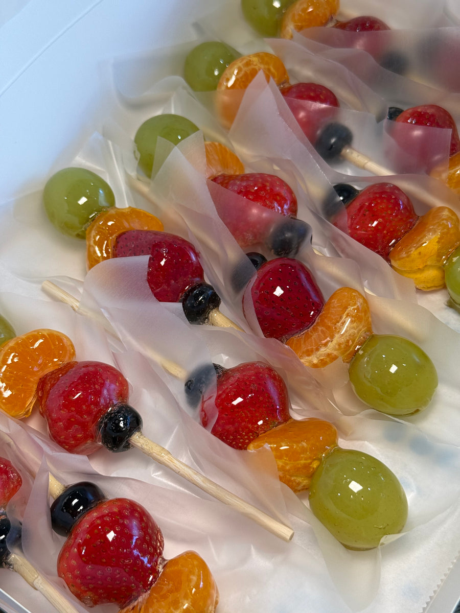 Olivia's Tanghulu party pack — premium candied fruit skewers for Bay Area events