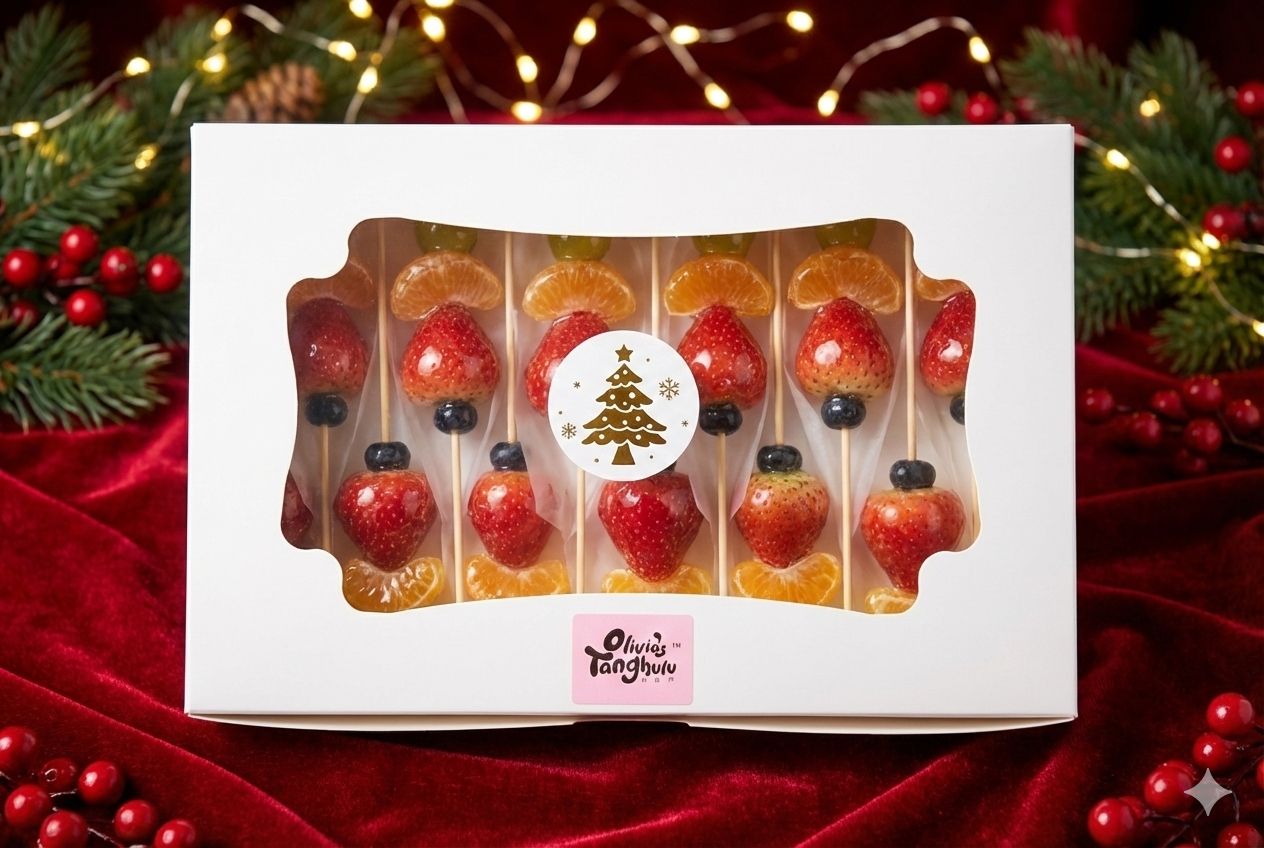 Holiday Tanghulu Gift Box (12 Skewers)